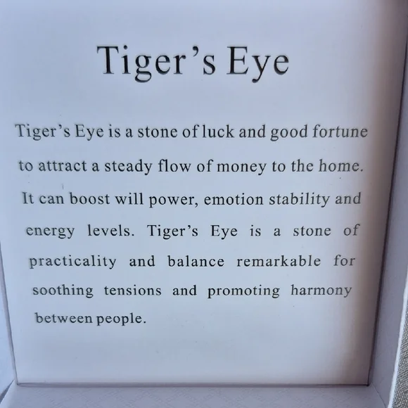 Soothing Tiger's Eye Beaded Bracelet By Cherie Bliss (J9) - Picture 3 of 3